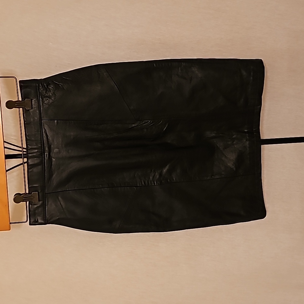 Vintage Tango Black Leather Skirt